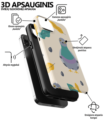 PIGEON - iPhone 15 Pro max telefono dėklas
