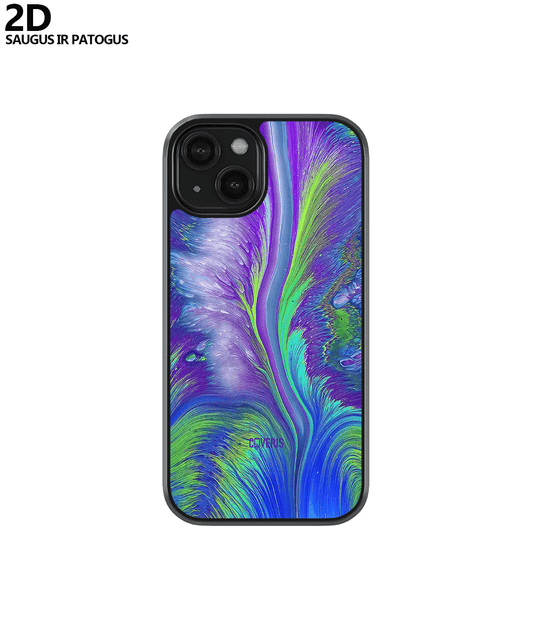 PURPLE FEATHER - iPhone 14 Pro max phone case