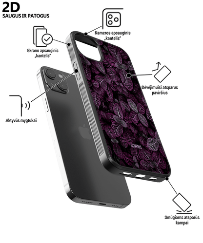 PURPLE LEAFS - iPhone 12 pro max phone case