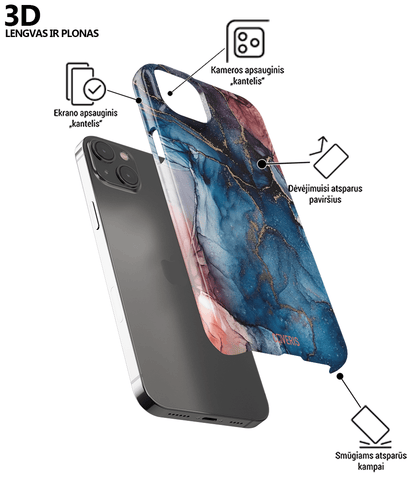 BLUE MARBLE - Samsung Galaxy A12 phone case