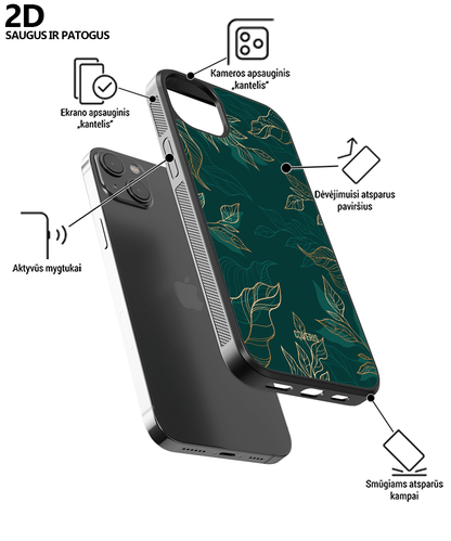 DRAWN LEAFS - Samsung Galaxy A91 telefono dėklas