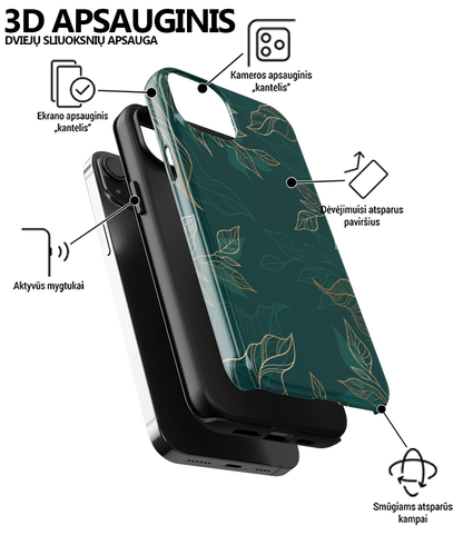 DRAWN LEAFS - Samsung Galaxy A71 5G phone case