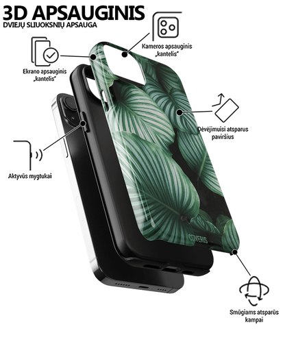 GREEN LEAFS - Samsung Galaxy A40 phone case