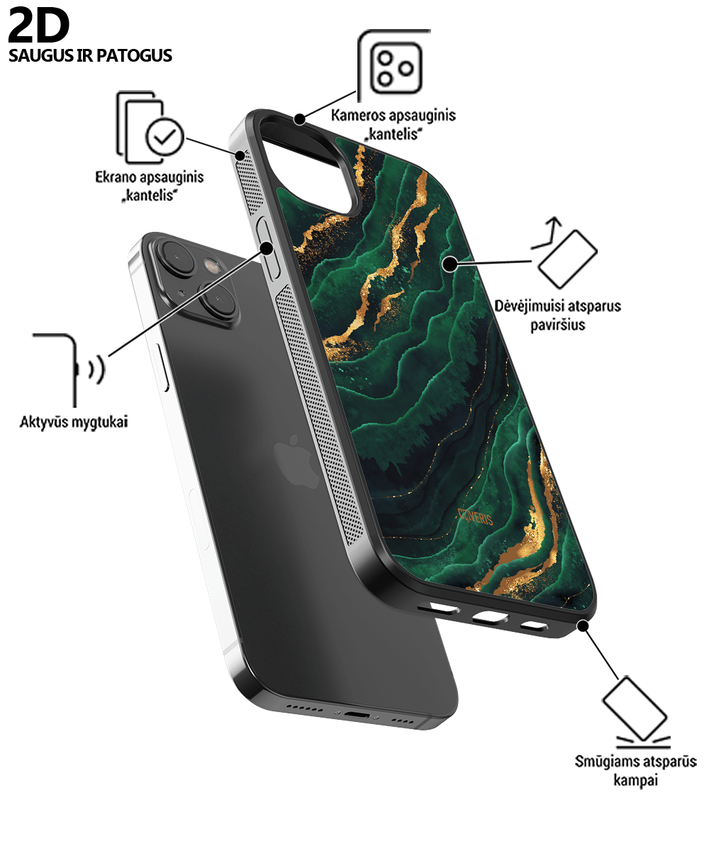 GREEN MARBLE - Samsung Galaxy S22 telefono dėklas