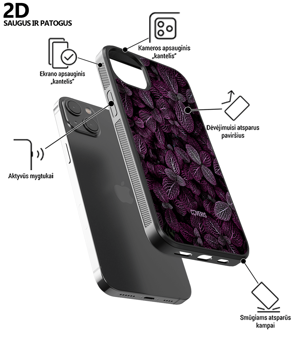 PURPLE LEAFS - Samsung Galaxy S21 plus telefono dėklas